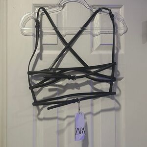 Zara Black Strappy harness